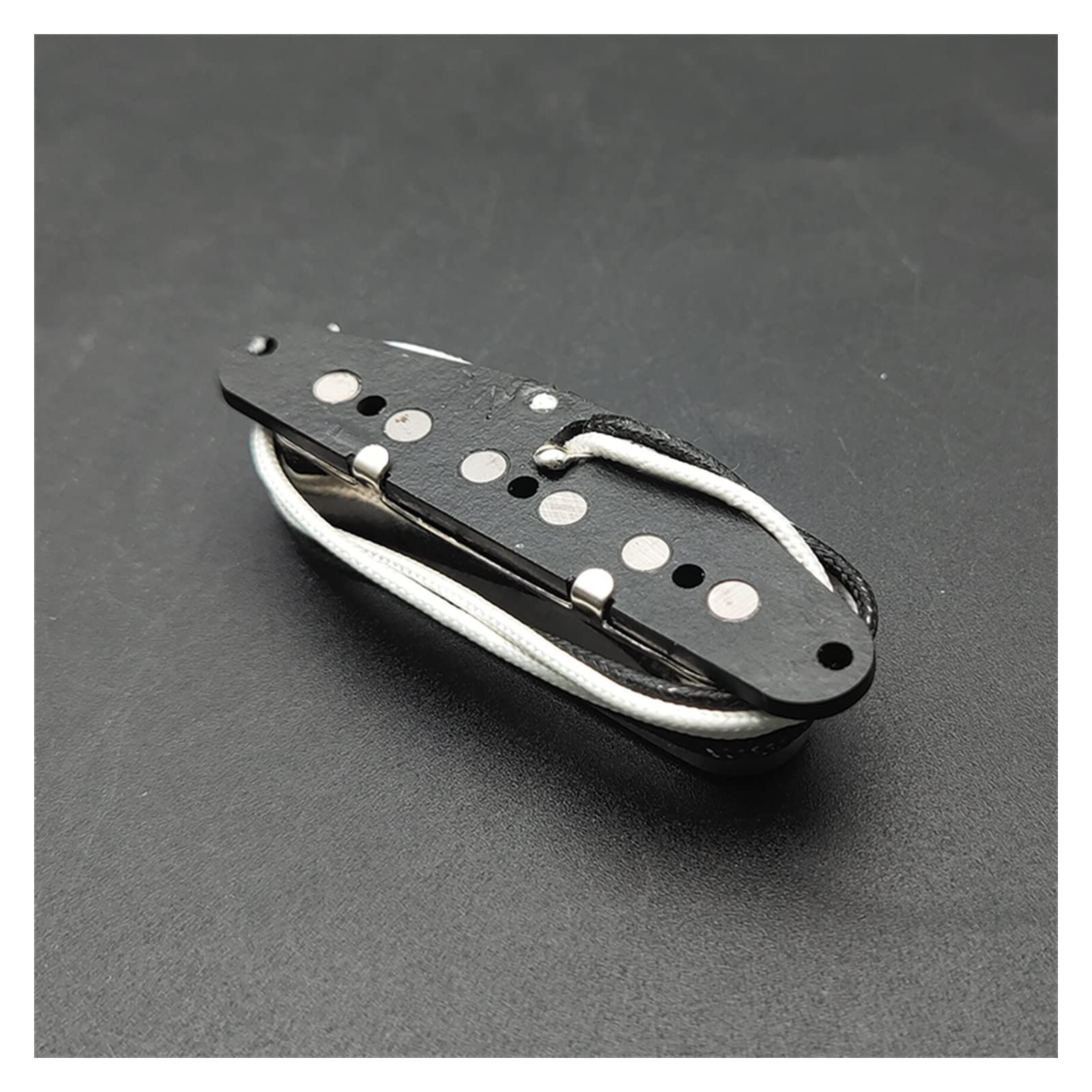 Alnice V Sellado De Un Solo Cuello del Cuello del Núcleo Alnico 5 Imán De La Placa De Fibra De La Placa De La Bobina Cromada Pastillas de Guitarra
