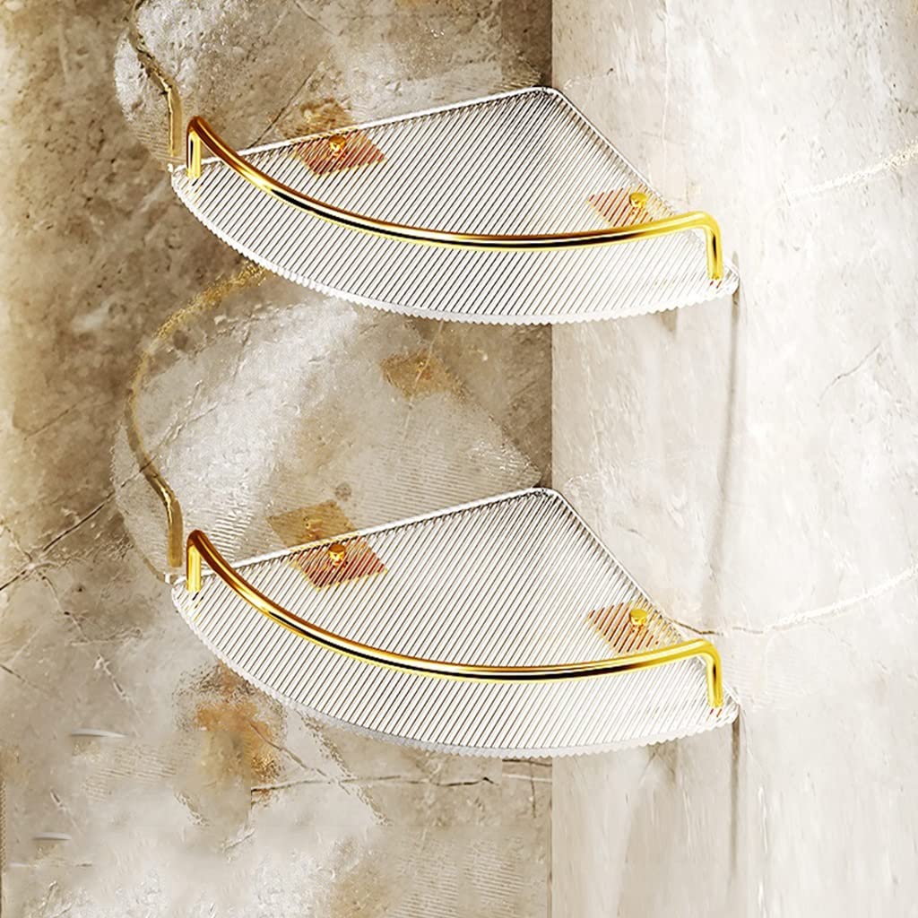 Étagère de salle de bain d'angle légère pour ranger les cosmétiques sans encombre