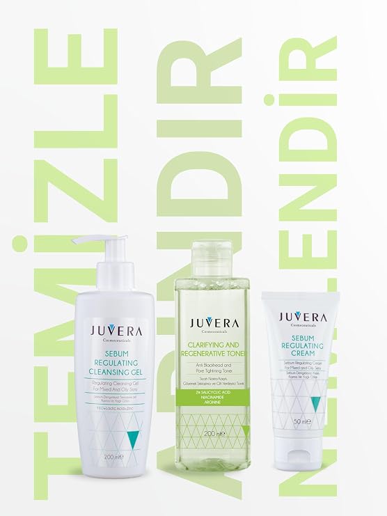 Juvera Clearifying and Regenerative Toner 200 ml Yüzde İki SA (3 paketi)