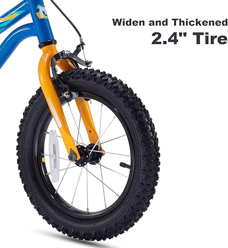 Miniatura 6 de Royalbaby Bicicleta para niños de 12, 14, 16, 18 pulgadas, para niños de 3 a 9 años, opciones de ruedas de entrenamiento, varios colores