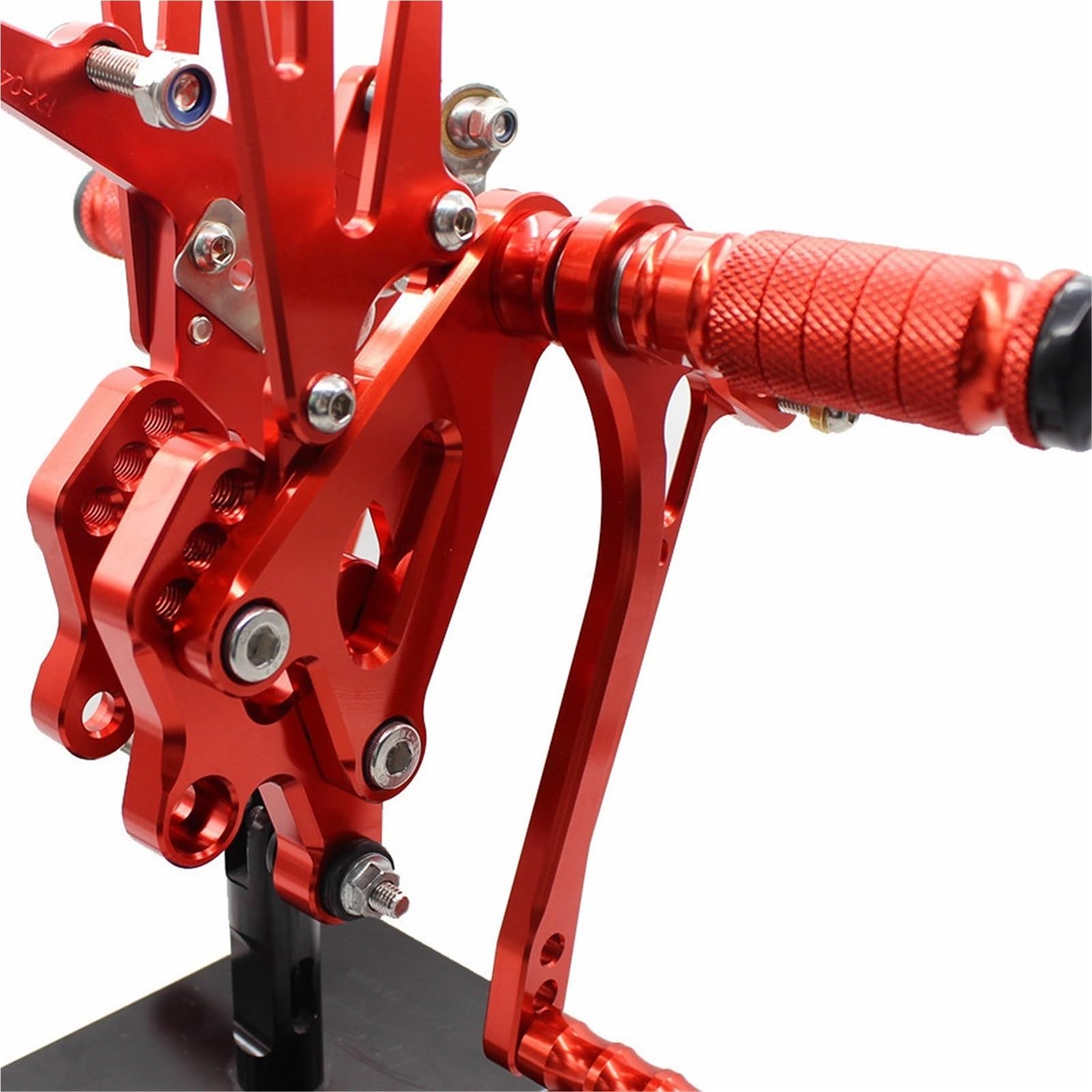 podnóżki motocyklowe Do Motocykla For KAWASAKI ZX6R ZX 6 R ZX-6R 2003-2004 Regulowane Podnóżki Hamulce Sprzęgło Zespół Zmiany Biegów Podnóżek szeroki podnóżek(Titanium)