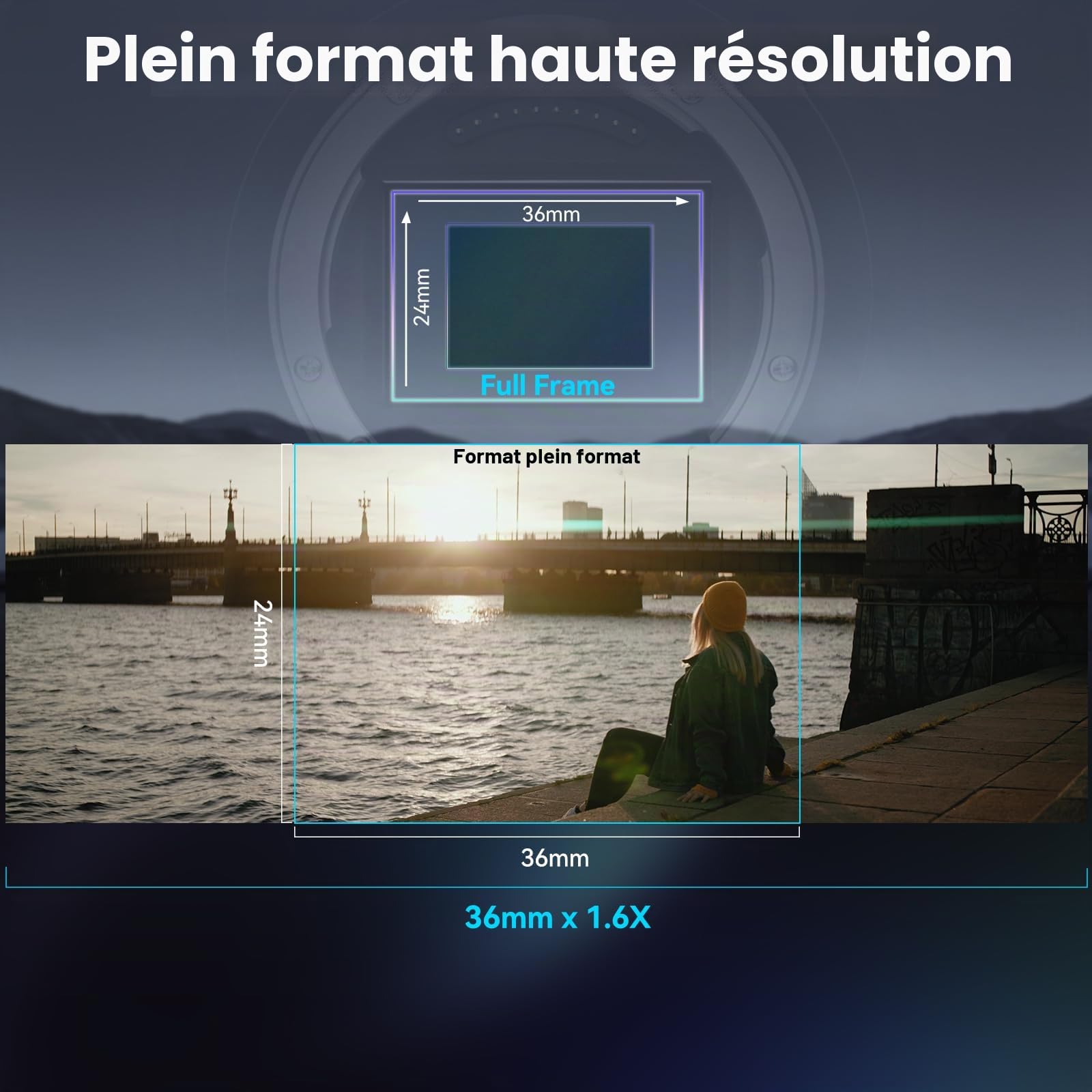 SIRUI Objectif Anamorphique T2.9 50mm 1,6X Plein Cadre (Monture E)