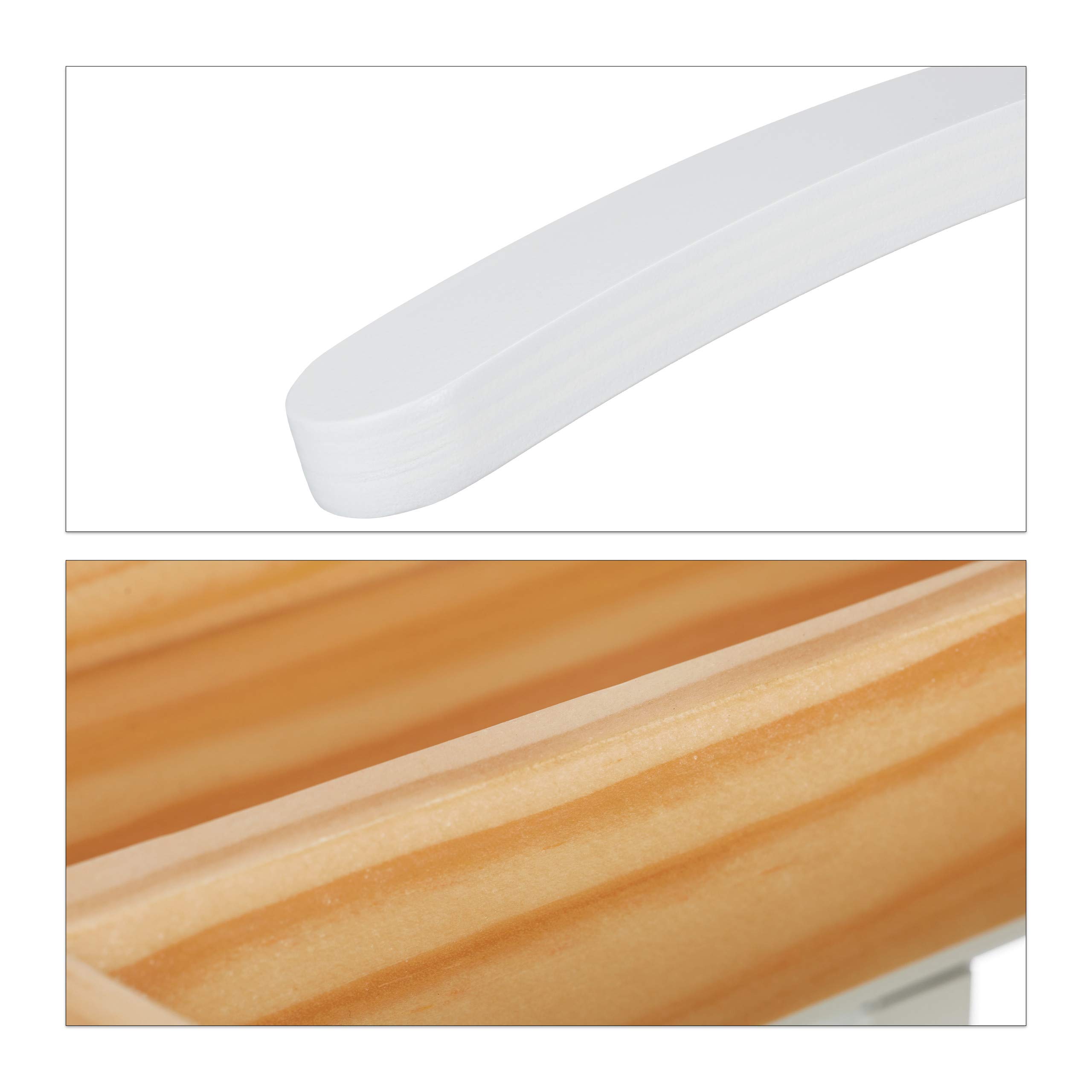 Relaxdays Servomuto, Ripiano in Legno, Autoportante, Omino Indossatore Appendiabiti, MDF & Metallo, 102x46x24 cm, Bianco