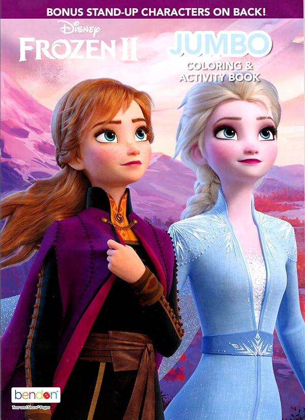 Disney Frozen Coloring and Art Activity Books Bundle Set with Coloring Book, Activity Pack, Stickers, and More - Featuring Disney Frozen 2 Elsa, Anna, and Olaf by Bendon - Used condition - Image 4