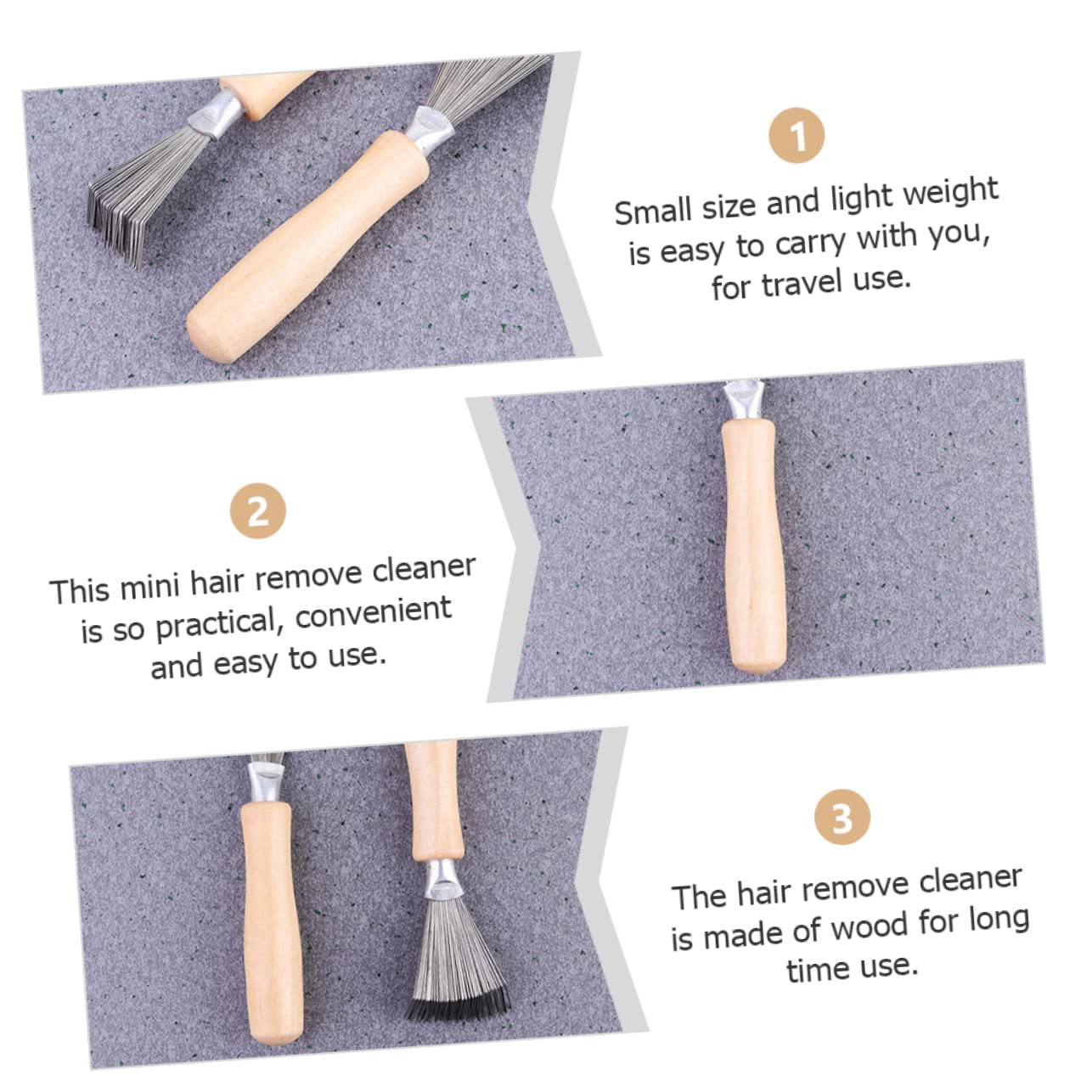 3Pcs Comb Cleaning Tool Efficient Hair Brush Cleaner for Home and Salon Use for All Hair Types Essential Claw Brush Cleaner for Hassle Maintenance