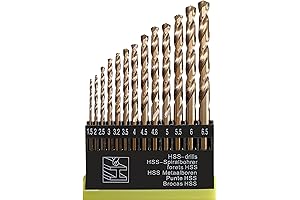 Hymenorq Metric M35 Cobalt Steel Metric Drill Bit Set with Extremely Heat Resistance