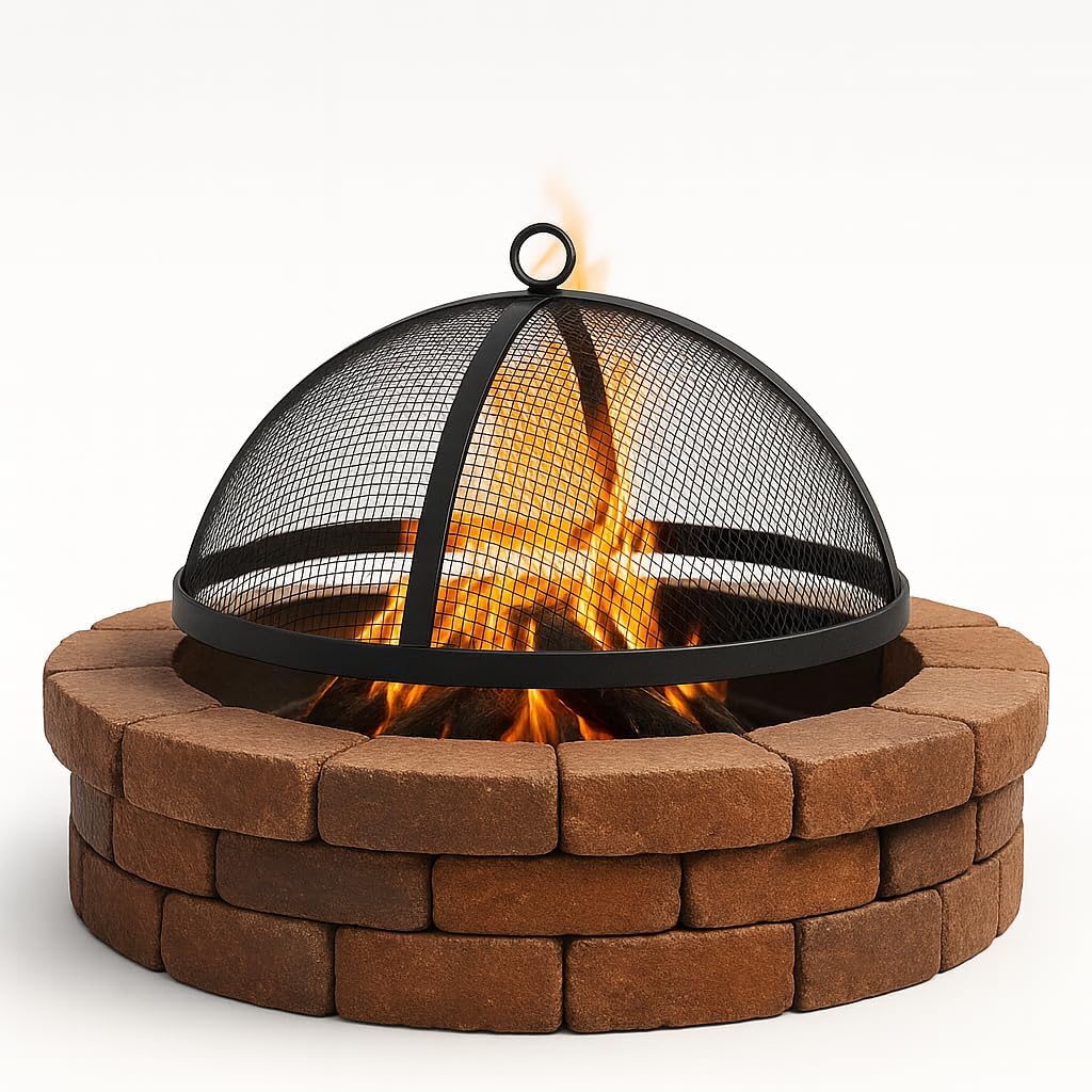 Amazon.com : Fire Pit Spark Screen- Heavy Duty Fire Pit Screen 36 Inch ...