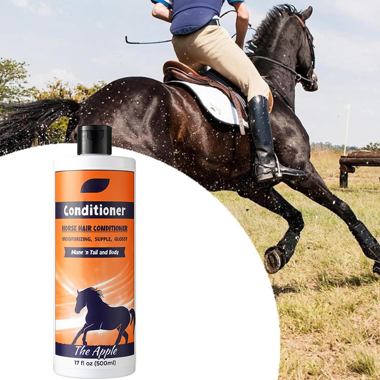 Shampoo per criniera e coda, per regolare la lucentezza del pelo, balsamo nutriente per la cura profonda 500 ml, gel doccia lisciante e detergente, protegge la criniera