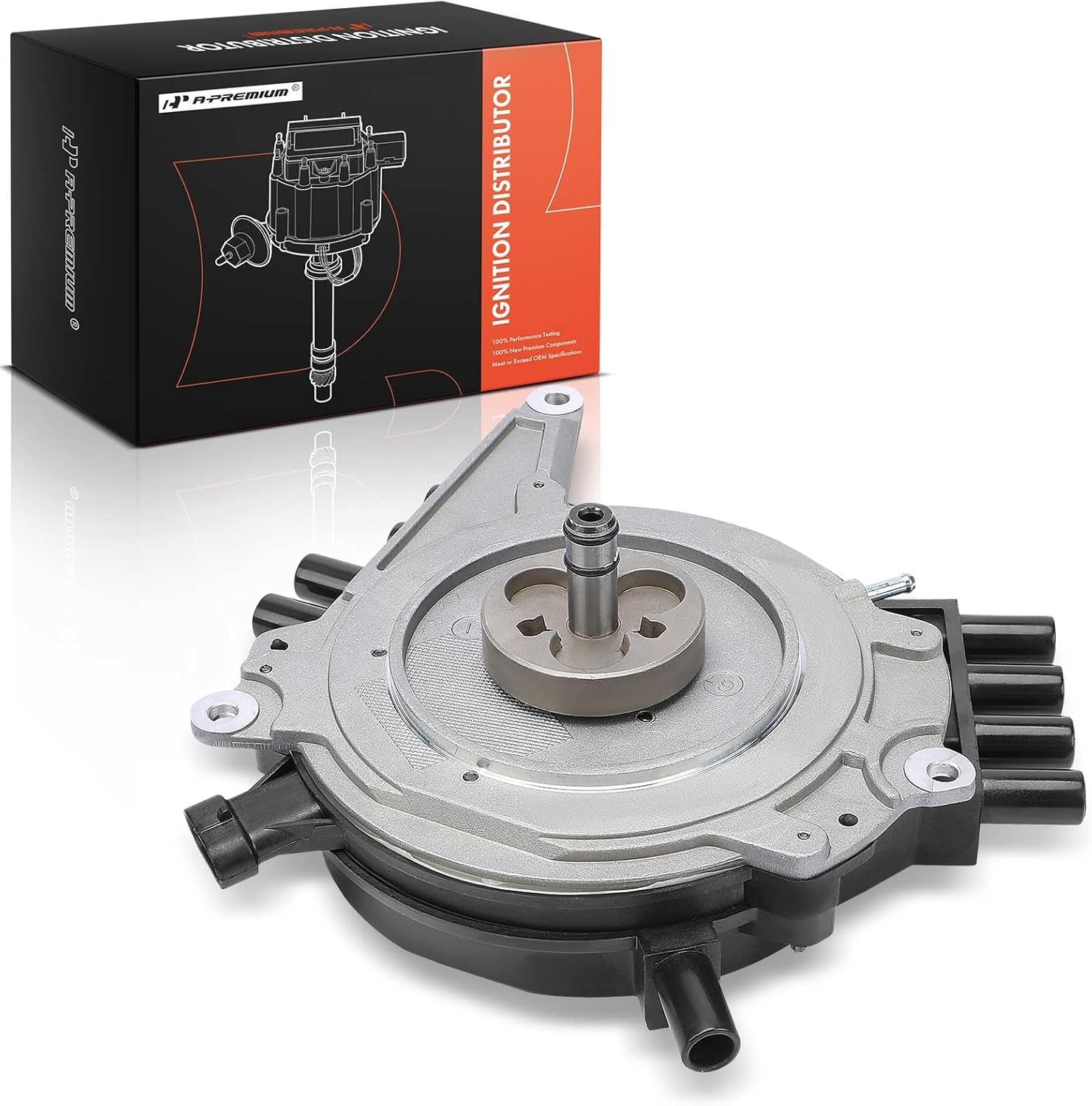 A-Premium Distributor with Cap and Rotor Compatible with Chevrolet, Buick, Cadillac & Pontiac Vehicles - Impala, Camaro, Corvette, Caprice, Firebird, Fleetwood, Roadmaster, V8 4.3L 5.7L, 1994-1995