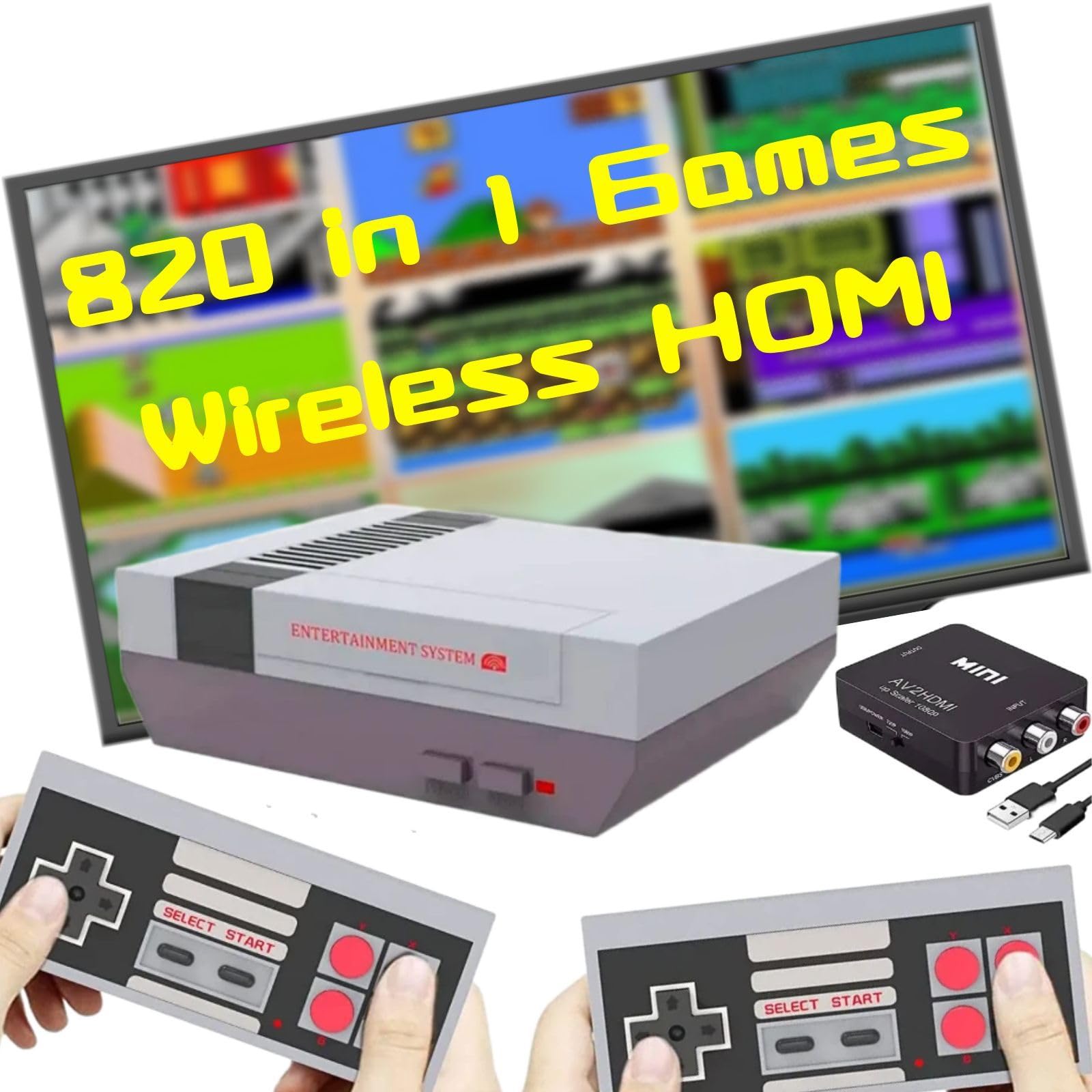 Amazon.com: Retro Game Console, Wireless Retro Gaming Console with