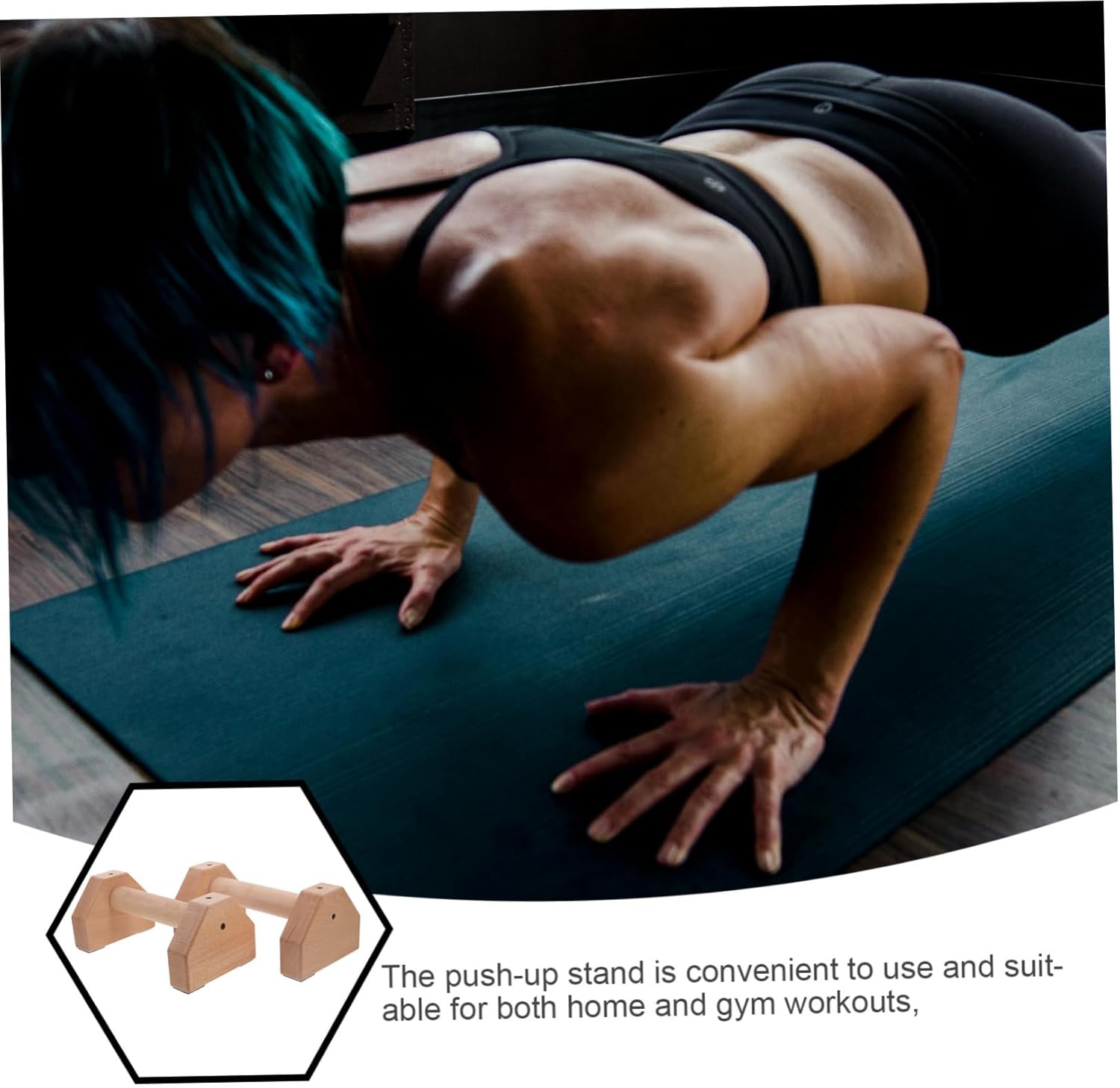 2pcs Stand Bars for Men Exercise Plate Muscle Trainer Fitness Equipment Portable Handles