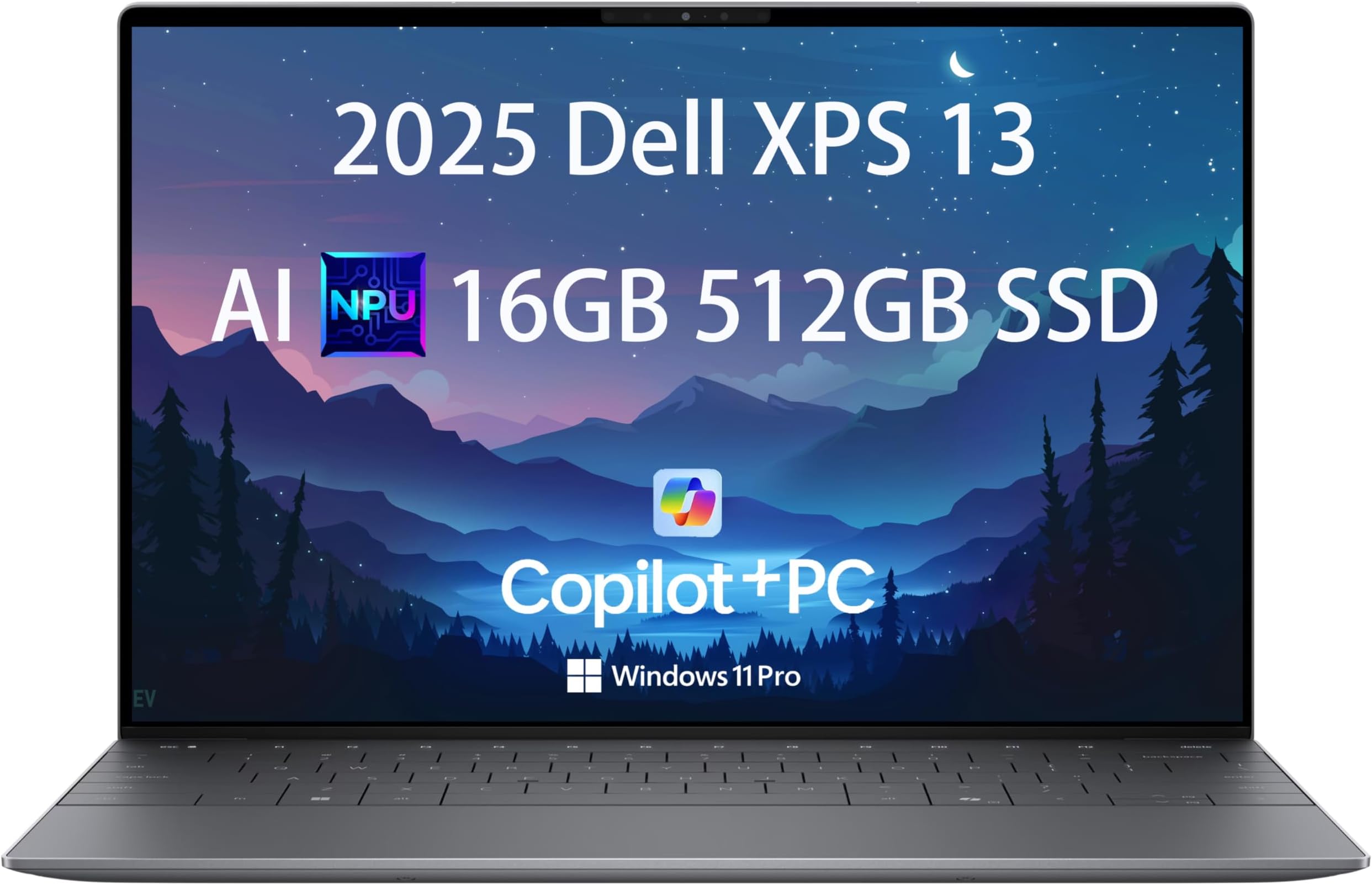 2025 Dell XPS 13 9345 Laptop, Copilot+ AI PC (13.4" FHD+ 120Hz, Qualcomm 12-Core Snapdragon X Elite, 32GB 8848MT/s RAM, 2TB SSD), Thin & Light, 27 Hours Battery Life, IR Webcam, Wi-Fi 7, Win 11 Pro