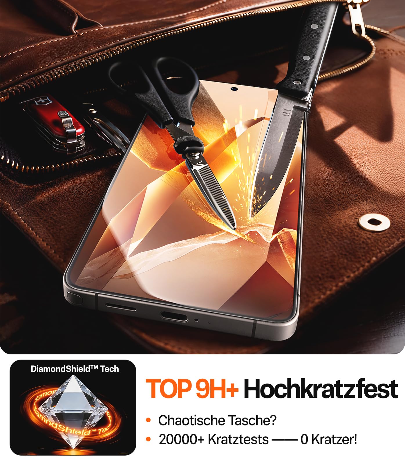TORRAS für Samsung Galaxy S26 Ultra für Panzerglas [Nr.1 Drop-Schutz] Kratzfest Schutzfolie für Samsung S26 Ultra Folie 9H+ Härte Glas [Full Screen] Anti-Fingerabdruck, Kompatibel mit Hülle, 2 Stück