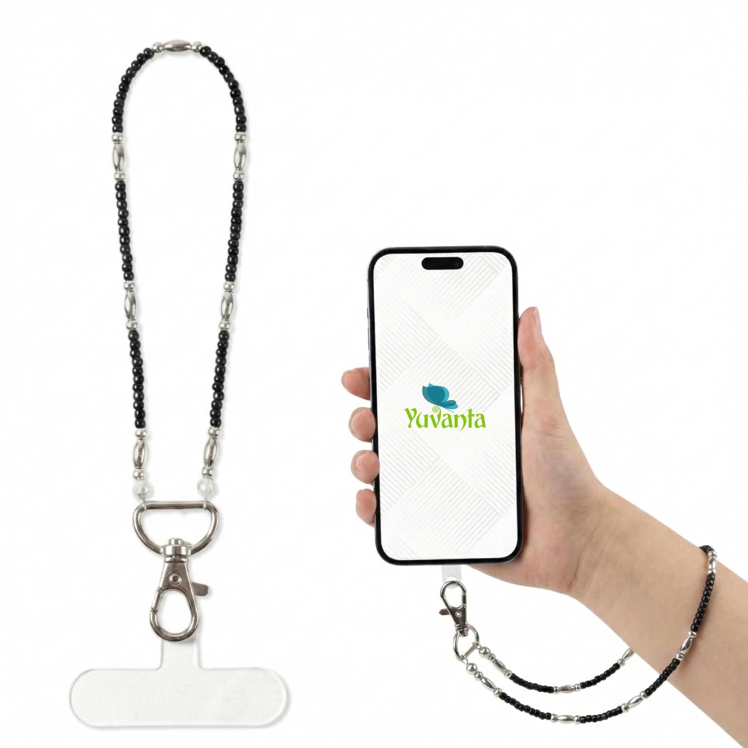 Handmade Beaded Phone Wrist Lanyard – 11 Inch Strong Metal Hook, Anti-Drop Wrist Strap for Mobile Cases, Keys & ID Cards, Stylish Lightweight Mobile Wrist Lanyard-image-40