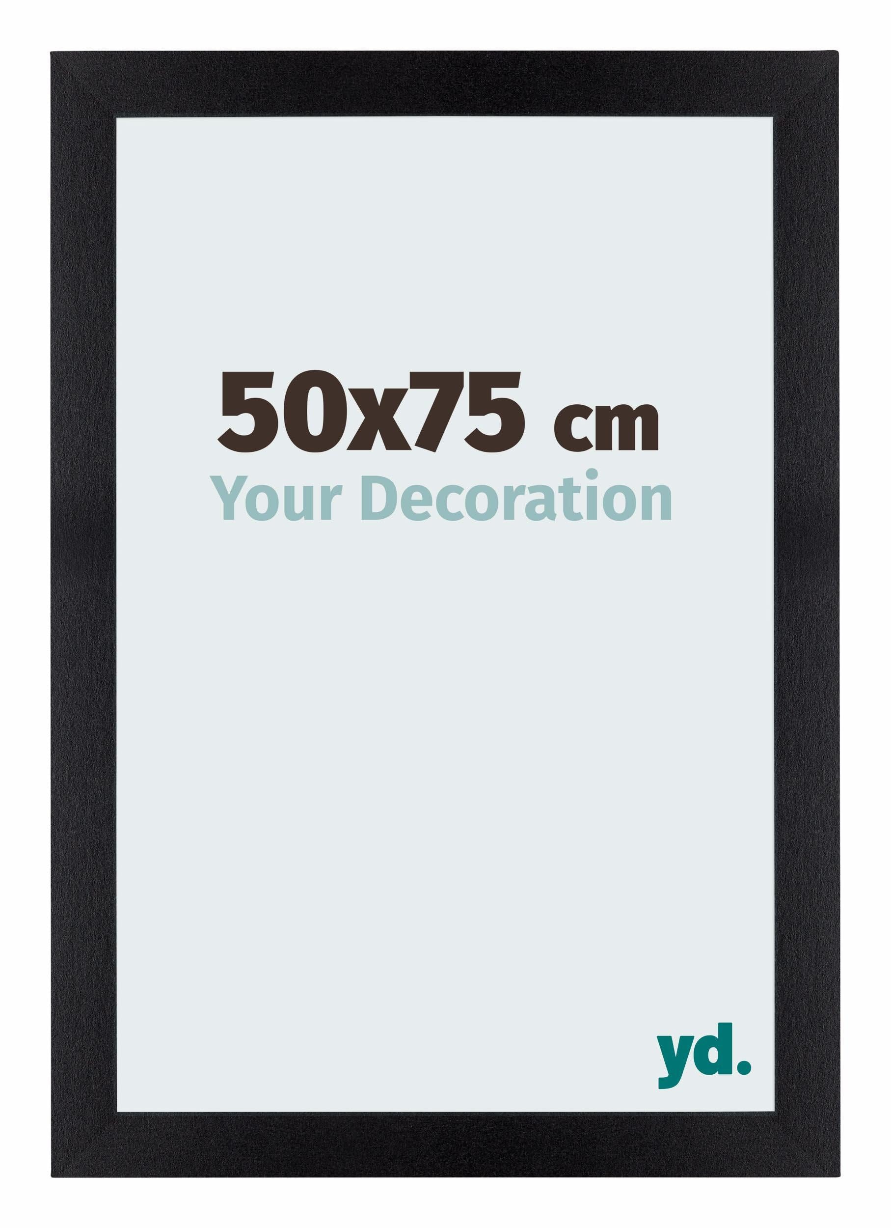 Your Decoration - Puzzle frame 50x75 - Black Matte - Puzzle frame 500-1000 Pieces - MDF Photoframe - Mura
