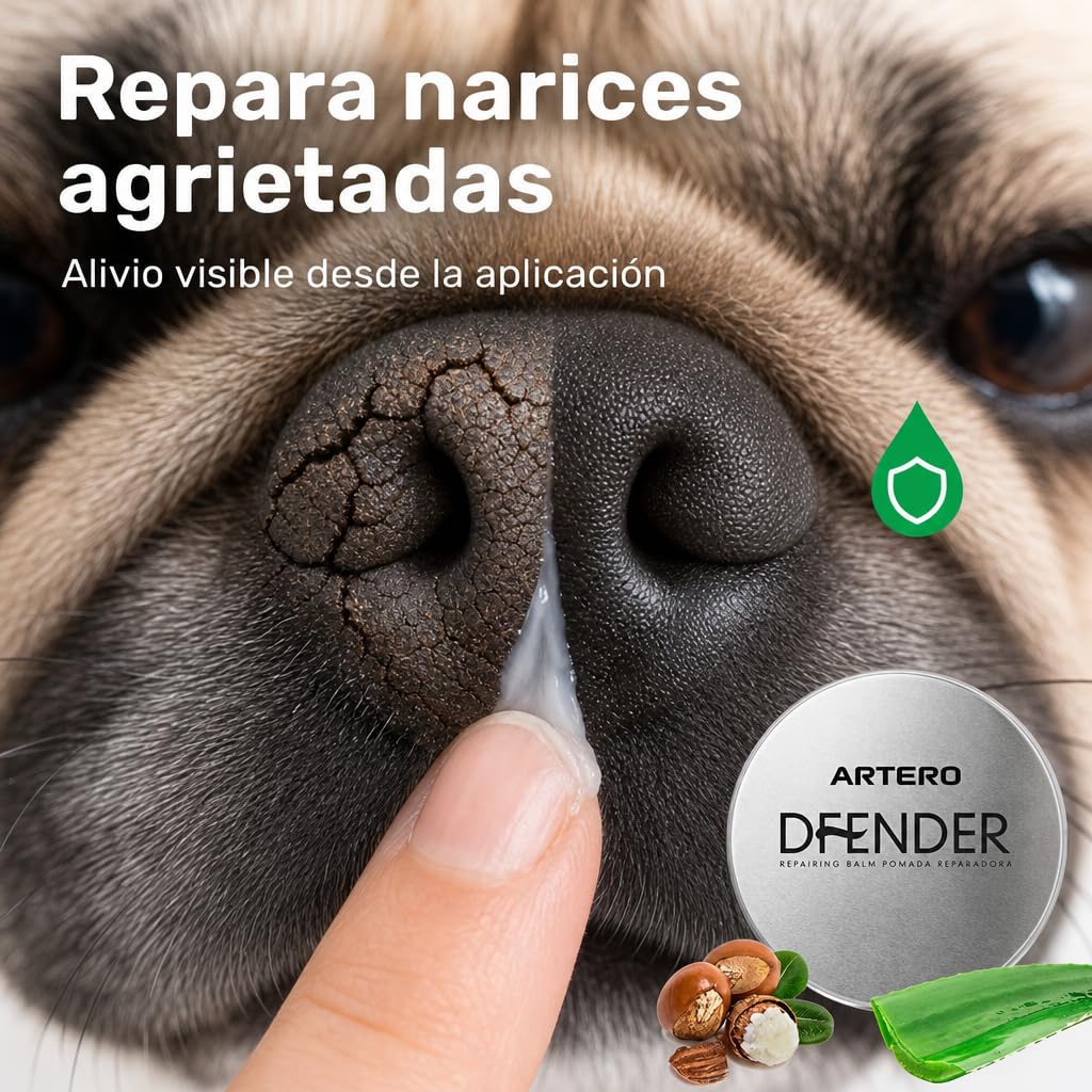 ARTERO Dfender. La solución a los plantares dañados y narices agrietadas en Perros