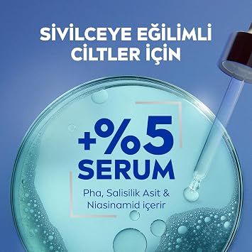 NIVEA Micellar Makyaj Temizleme Suyu Derma Skin Clear 200 Ml, Karşıtı,Niasinamid,Salisilik Asit,Pha
