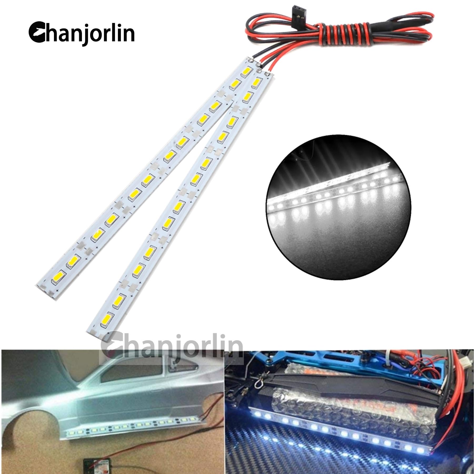 1 Set Front Rear Lghts LED Lght Kt for RC 1/10 Traxxas E-REVO 2.0