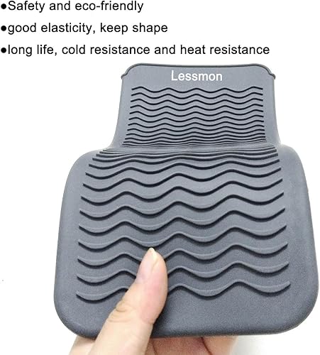 Miniatura 6 de Bolsa de silicona resistente al calor, cubierta para rizadores, alisadores de pelo, planchas y otras herramientas de cabello caliente, altura 11.5