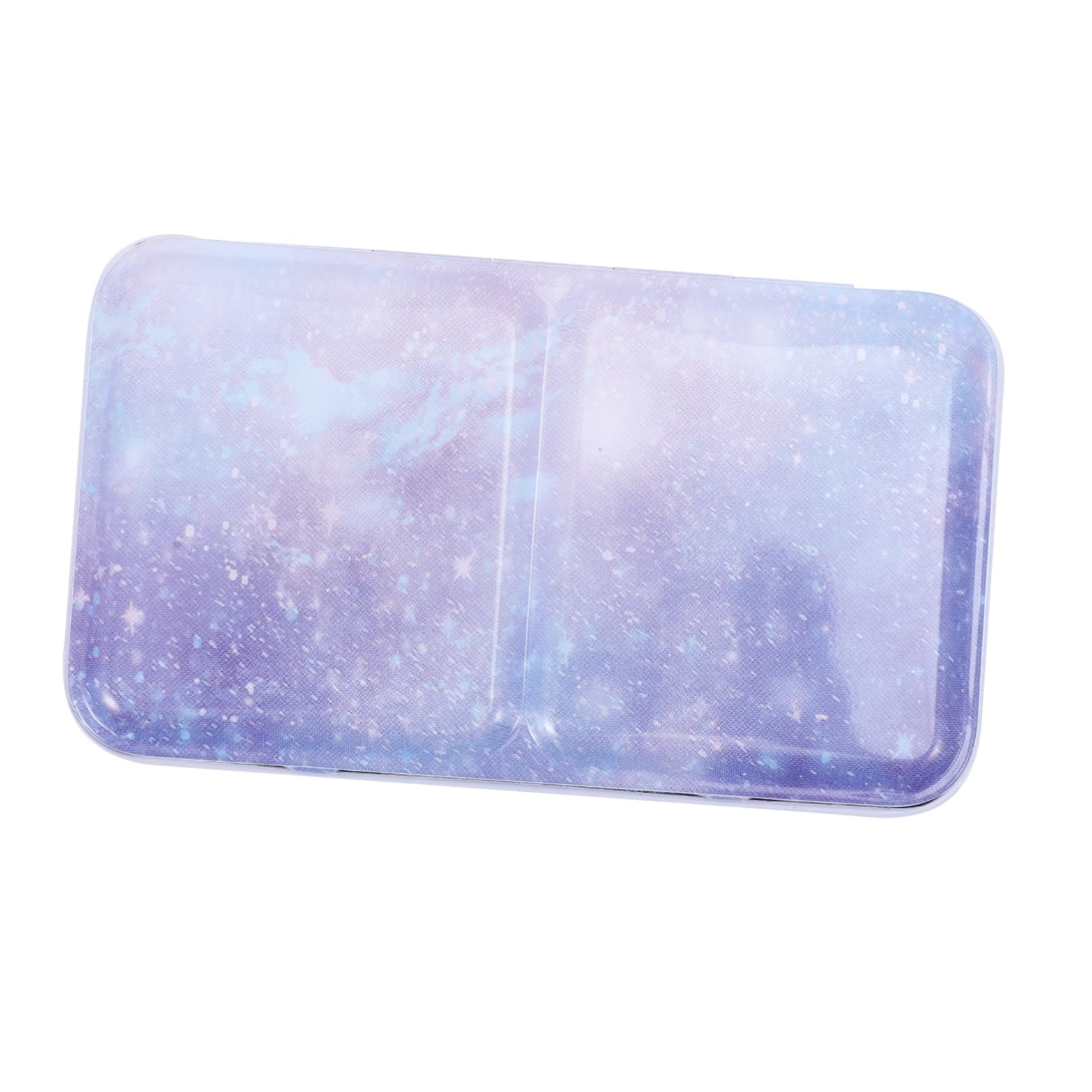 JEWEDECO 1 Caja De Juego Caja De Pintura Bandeja De Pintura Vacía Paleta De Acuarela Vacía Estuche De Viaje De Acuarela Envases De Pintura Vacios Recipientes Con Tapas Blue Acero Inoxidable