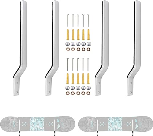 YYST Soporte de pared para almacenamiento de snowboard, soporte de pared, incluye herramientas para 2 tablas