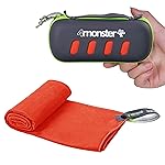 4Monster Microfiber Towel, Travel Towel, Camping Towel,Fast Drying, Soft Light Weight,Suitable for Gym, Beach, Swimming, Backpacking and More