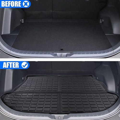 Miniatura 5 de Revestimiento de carga para Toyota Rav4 Accesorios 2019 2020 2021 2022 2023 Alfombrilla de maletero TPE impermeable para todo tipo de clima