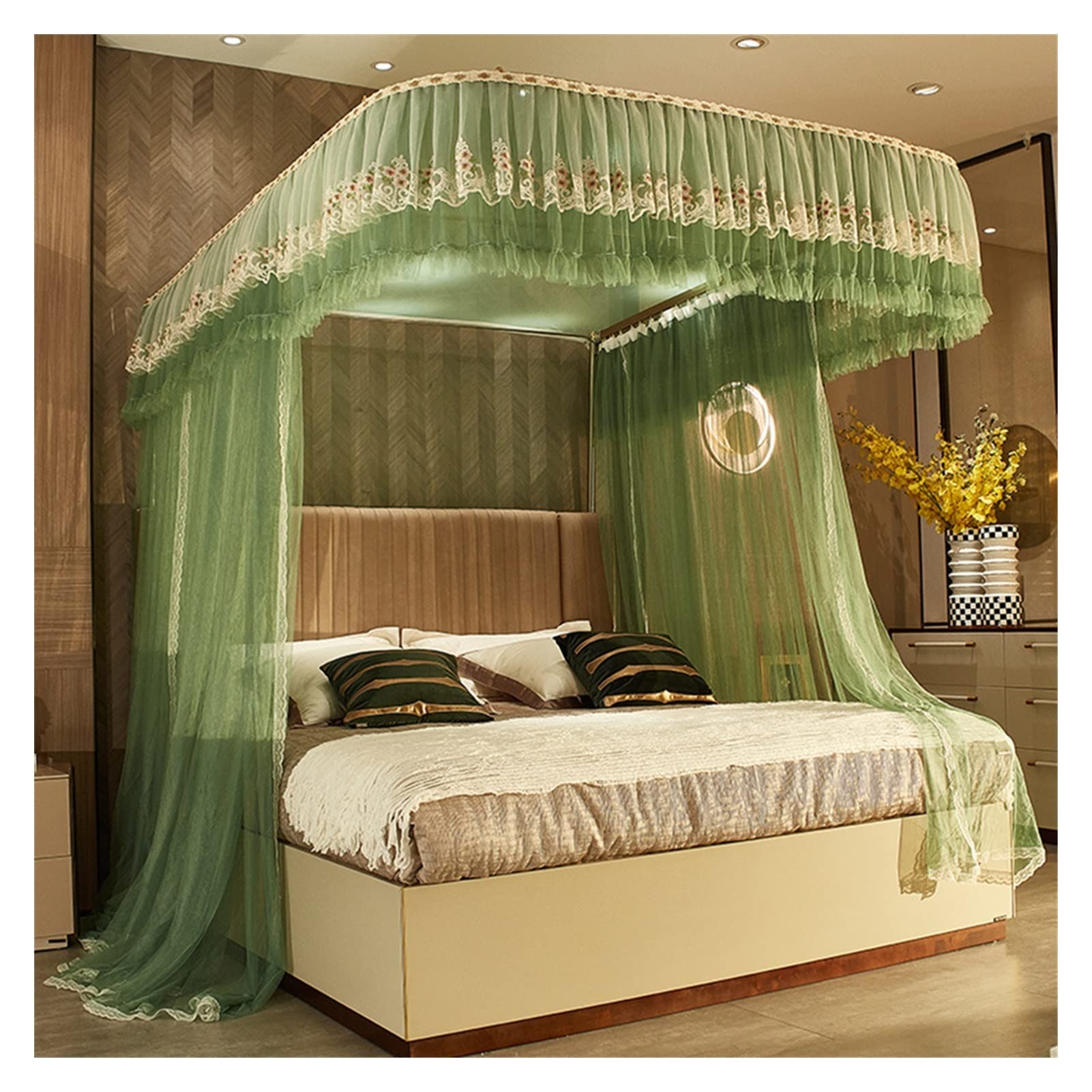Ciel de lit romantique avec moustiquaire princesse pour sublimer la chambre