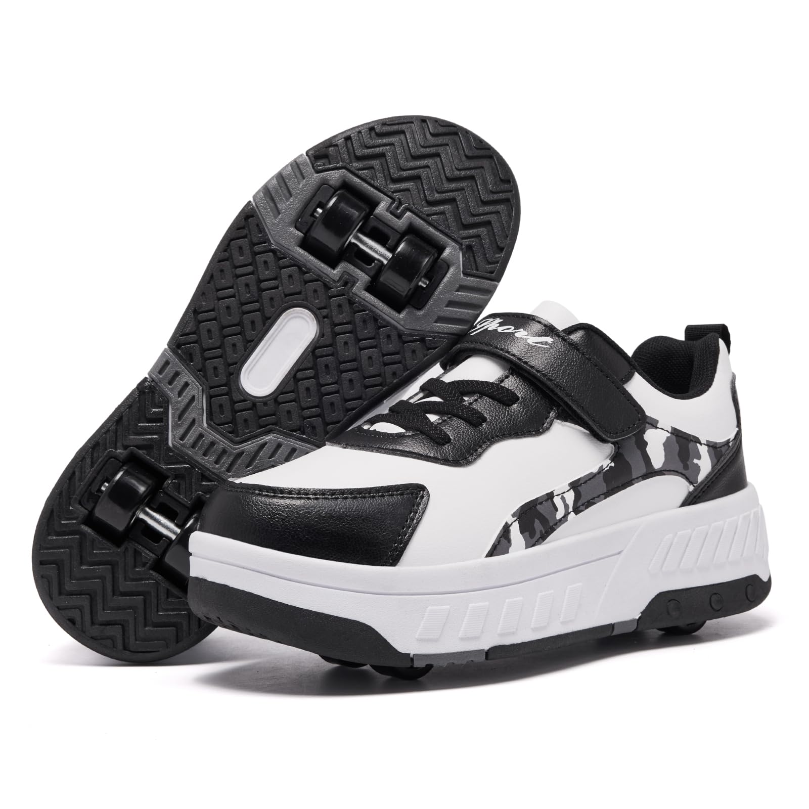 YINGCSM Scarpe con Rotelle Scarpe Pattini Bambino Bambina Scarpe con Rotelle 4 Rotelle a Scomparsa Scarpe Sportive