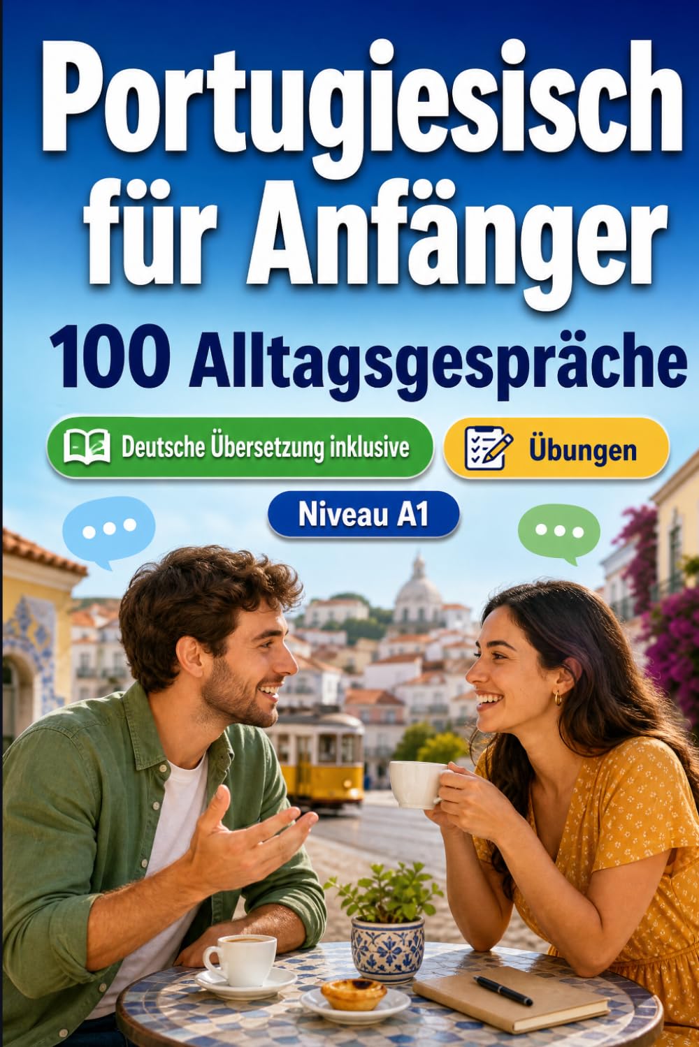 Portugiesisch für Anfänger A1: 100 Alltagsgespräche: Lerne portugiesisch mit 100 zweisprachigen Dialogen, Grüße, Reise, Einkaufen, Arbeit, Übersetzung, Wortschatz und Übungen