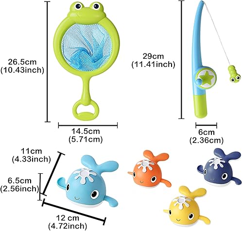 Miniatura 6 de Juego de pesca con imán de juguete para bebés de 1-3, 4 a 8 años, regalos para niños, bañera de bebé, ducha de agua, juguetes de piscina de 18 meses