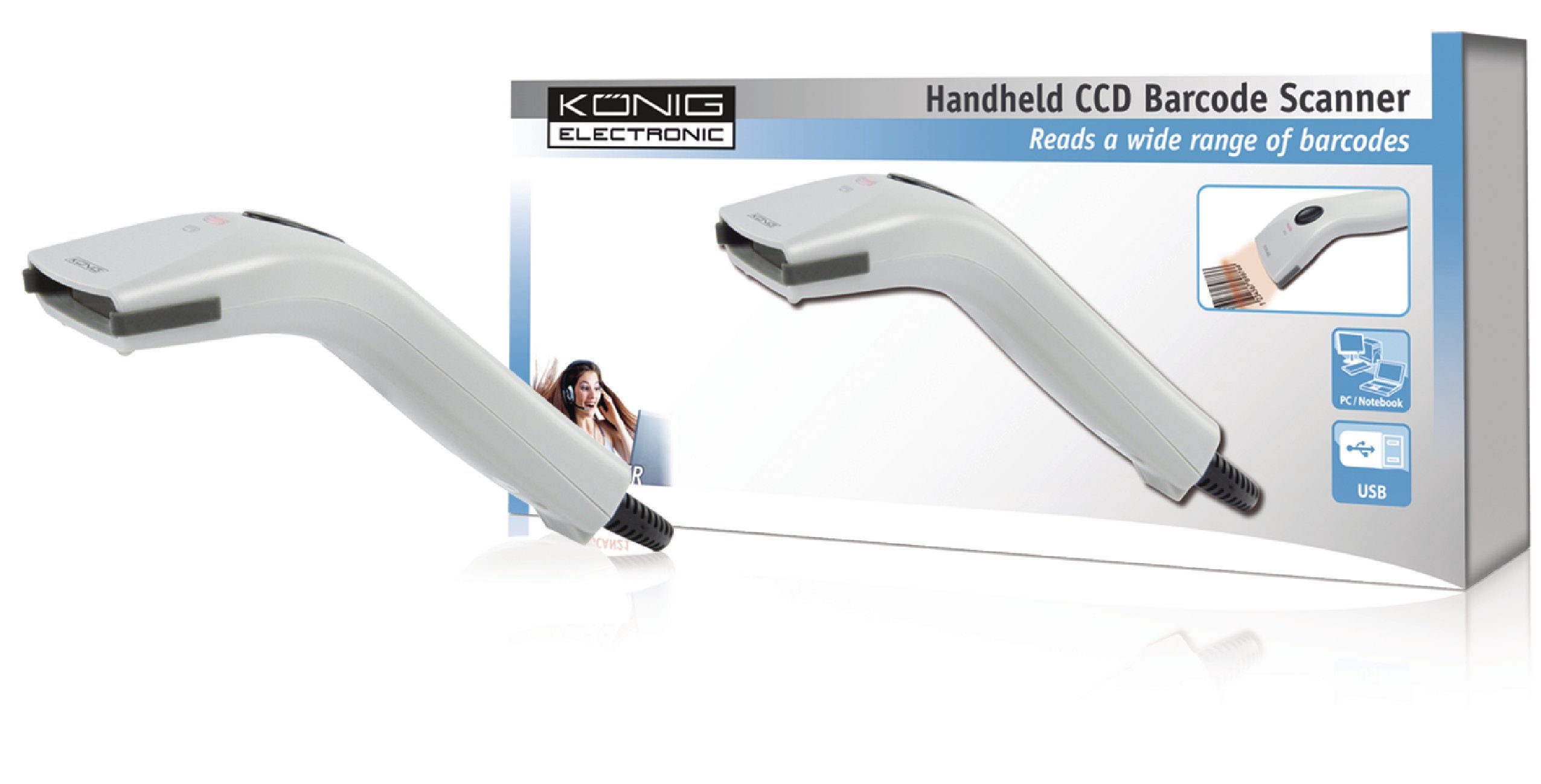 Buy Koenig Handheld Barcode Scanner Code Full ASCII Code 39 Code 128