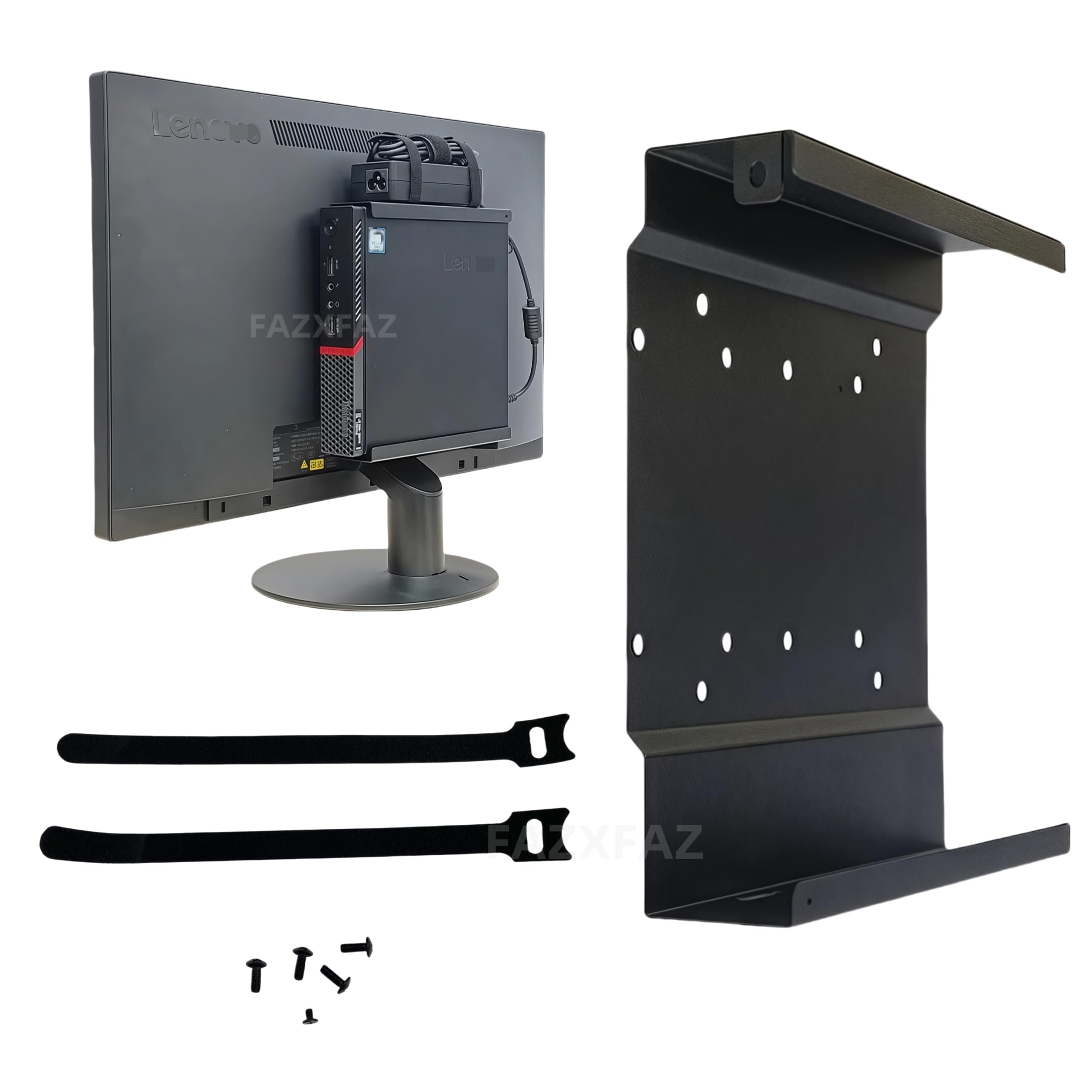 Metal Mounting Bracket for Lenovo ThinkCentre Tiny M73 M93 M6600Q M710Q M910X M720Q M730Q M920x P340 P350 P360 M70Q M80Q M90Q Rack
