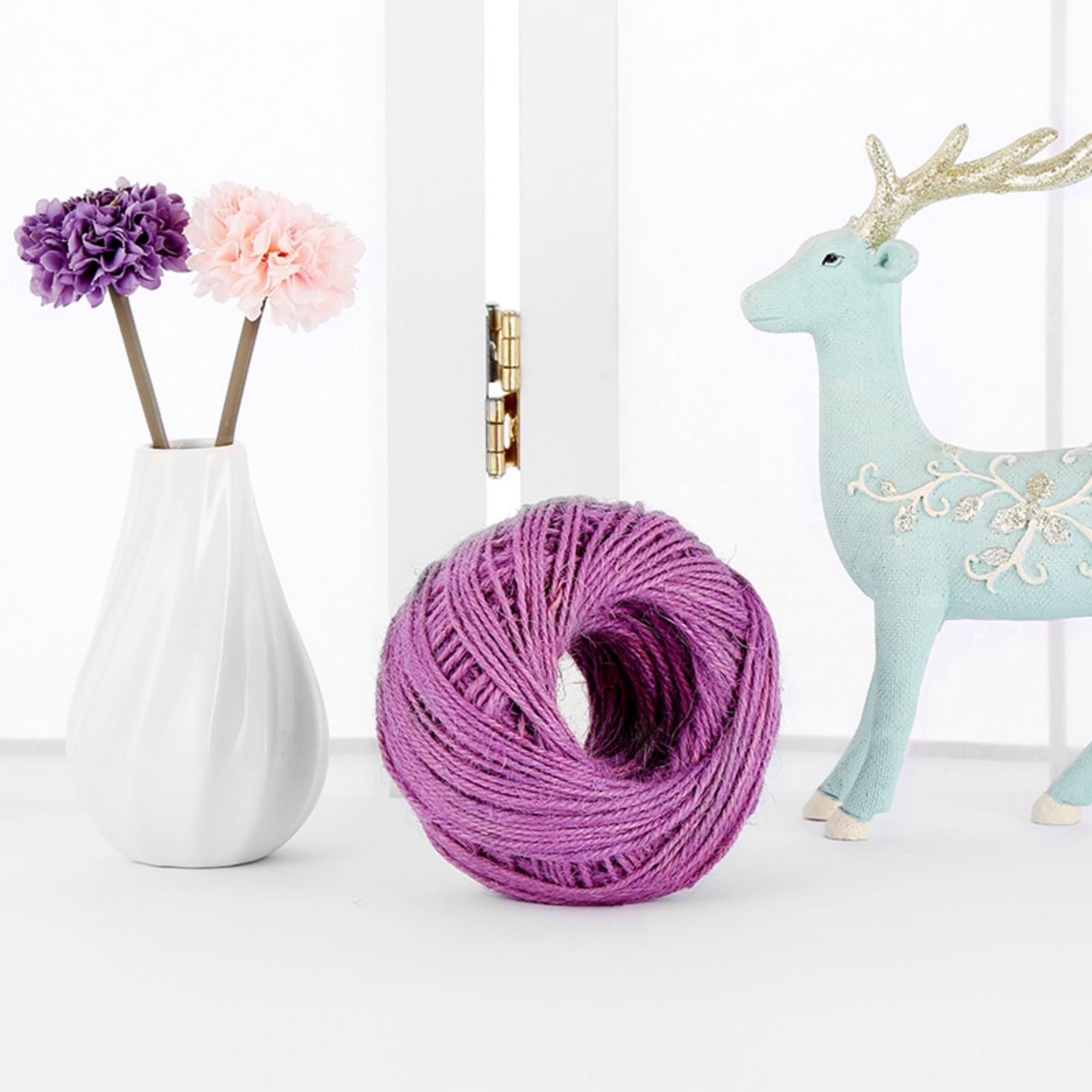 16 Rolls Colorful Twine String, Jute Twine,Twine String for Wrapping Soft Jute Cotton Twine 2mm, Colour, 30m - Image 4