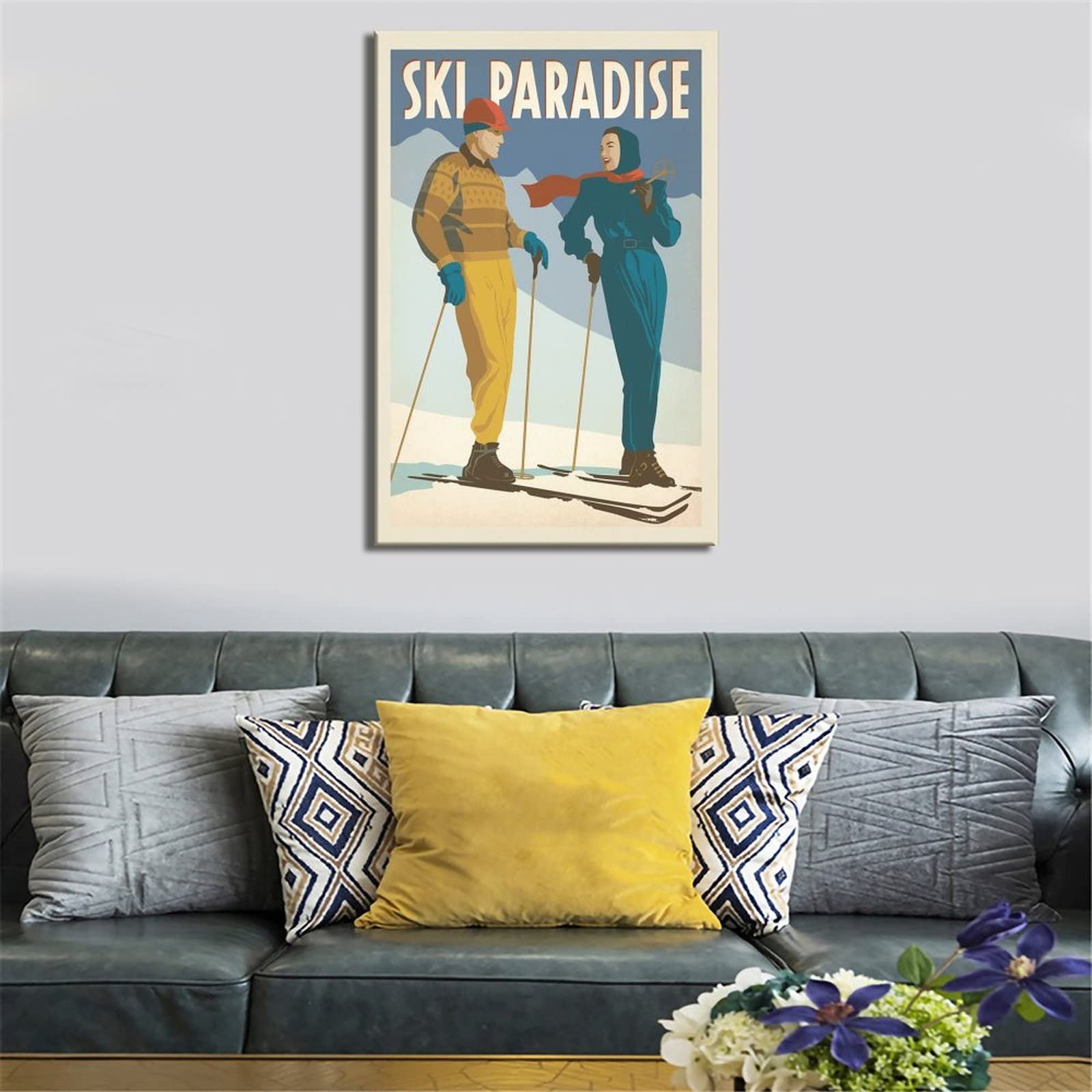 Poster Tela Vintage Oxford Inghilterra | Stampa Artistica Per Parete | 20x30 Cm Senza Cornice