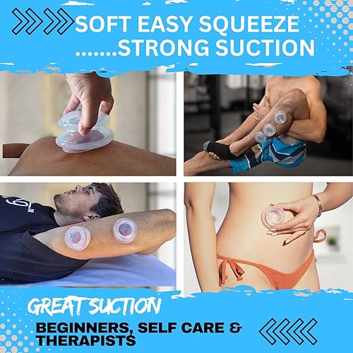 Miniatura 5 de Cupping Warehouse Principiante Supreme 6 Intermediate Pro 5560 Soft Principiante & Intermedio Silicona Cupping Therapy Set - Clínica y Uso Doméstico