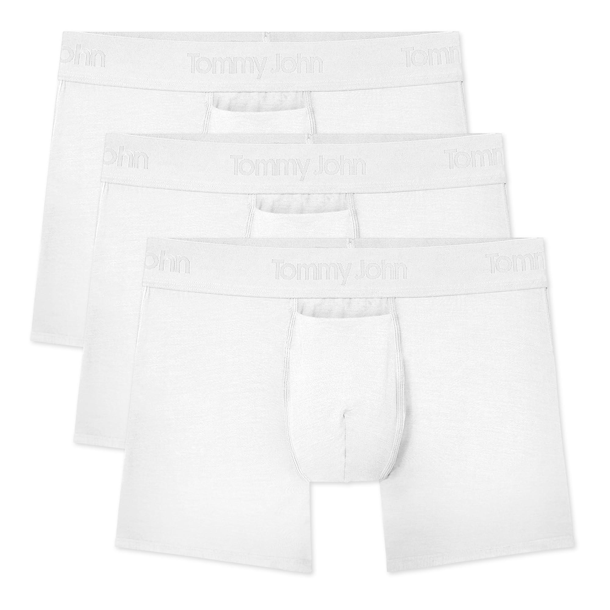 Tommy John Men's Trunk 4” Underwear, Second Skin Boxers with Supportive Contour Pouch, Soft, Breathable Stretch Fabric Boxers
