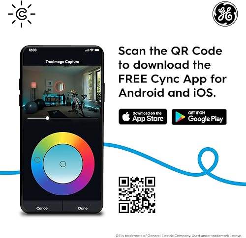 Miniatura 9 de GE Lighting CYNC - Bombillas LED inteligentes, color blanco suave, Bluetooth y Wi-Fi, funciona con Alexa y Google Home, bombillas estilo Edison ST19