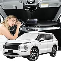 Vista 29 de Parasol de 4 capas para parabrisas, ajuste personalizado, tela 240T, parasol retráctil que bloquea los rayos ultravioletas, accesorios para automóvil