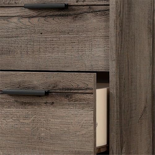 Miniatura 23 de South Shore Fynn - Mesita de noche con 2 cajones, 0, roble gris Fall Oak,Roble gris,Roble rústico,Roble de invierno.