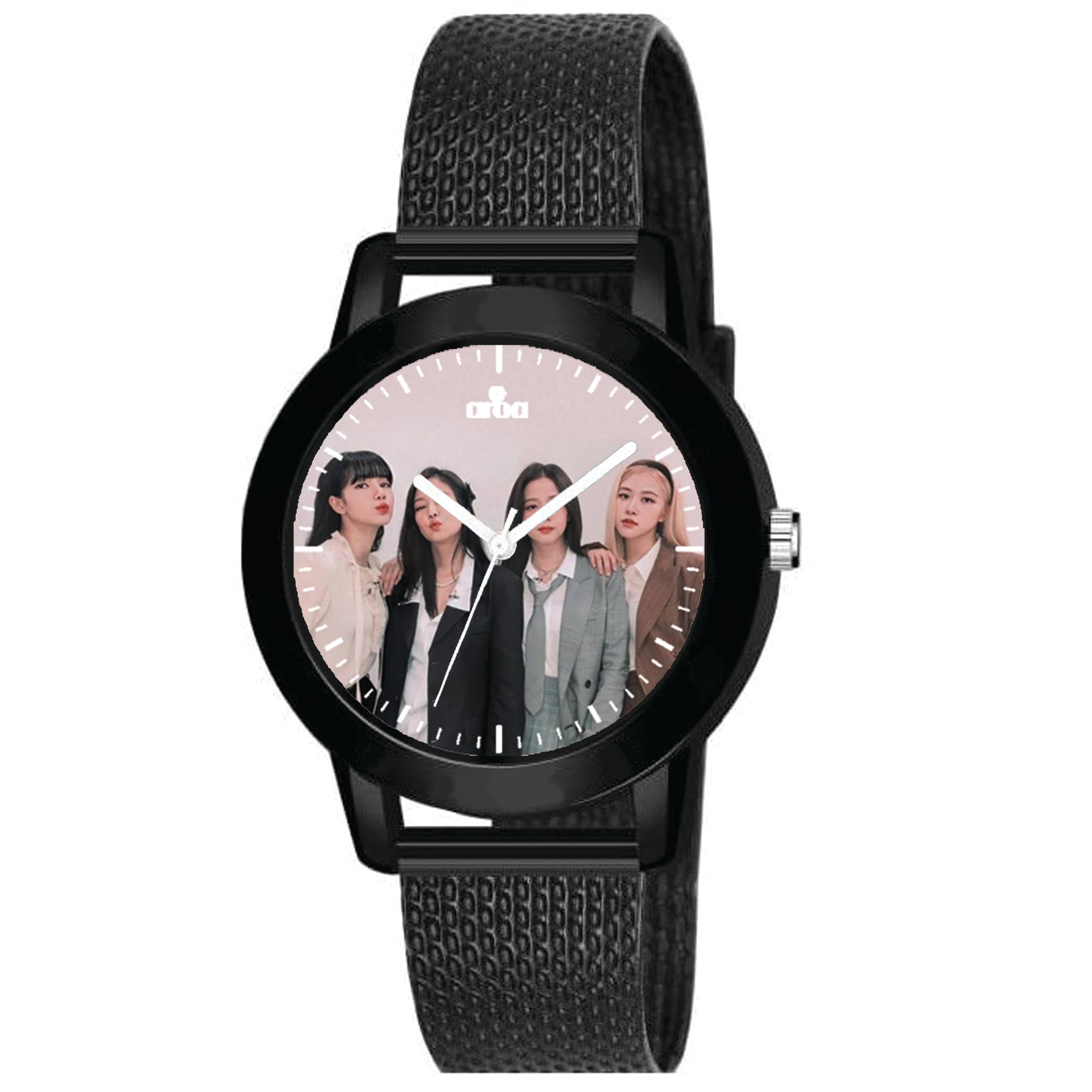 AROA Watch for Womens with Suit Up Blackpink Aesthetic Model :790 in Black Metal Type Rubber Analog Watch White Dial for Women Stylish Watch for Girls (B0C8DLCNRQ) Amazon Price History, Amazon Price Tracker