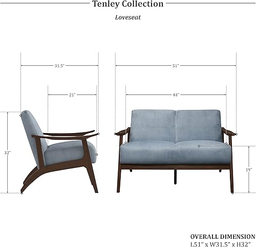 Miniatura 56 de Lexicon Savry - Silla decorativa con brazo de madera de tela de 29 pulgadas de ancho, color naranja Naranja,Marrón claro,Gris