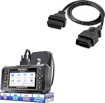 FOXWELL سيارة الماسح الضوئي NT624 النخبة كل نظام OBD2 الماسح الضوئي و FOXWELL OBD2 OBD II 16 دبوس ذكر إلى أنثى تشخيص تمديد تحويل كابل