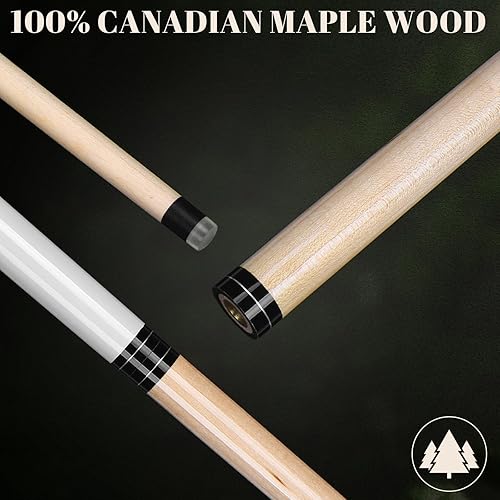 Miniatura 2 de IIQ 2 en 1 Jump Break Stick 23  25oz Heavy Hitter Jump Break Pool Taco Stick 3 piezas de madera de arce canadiense