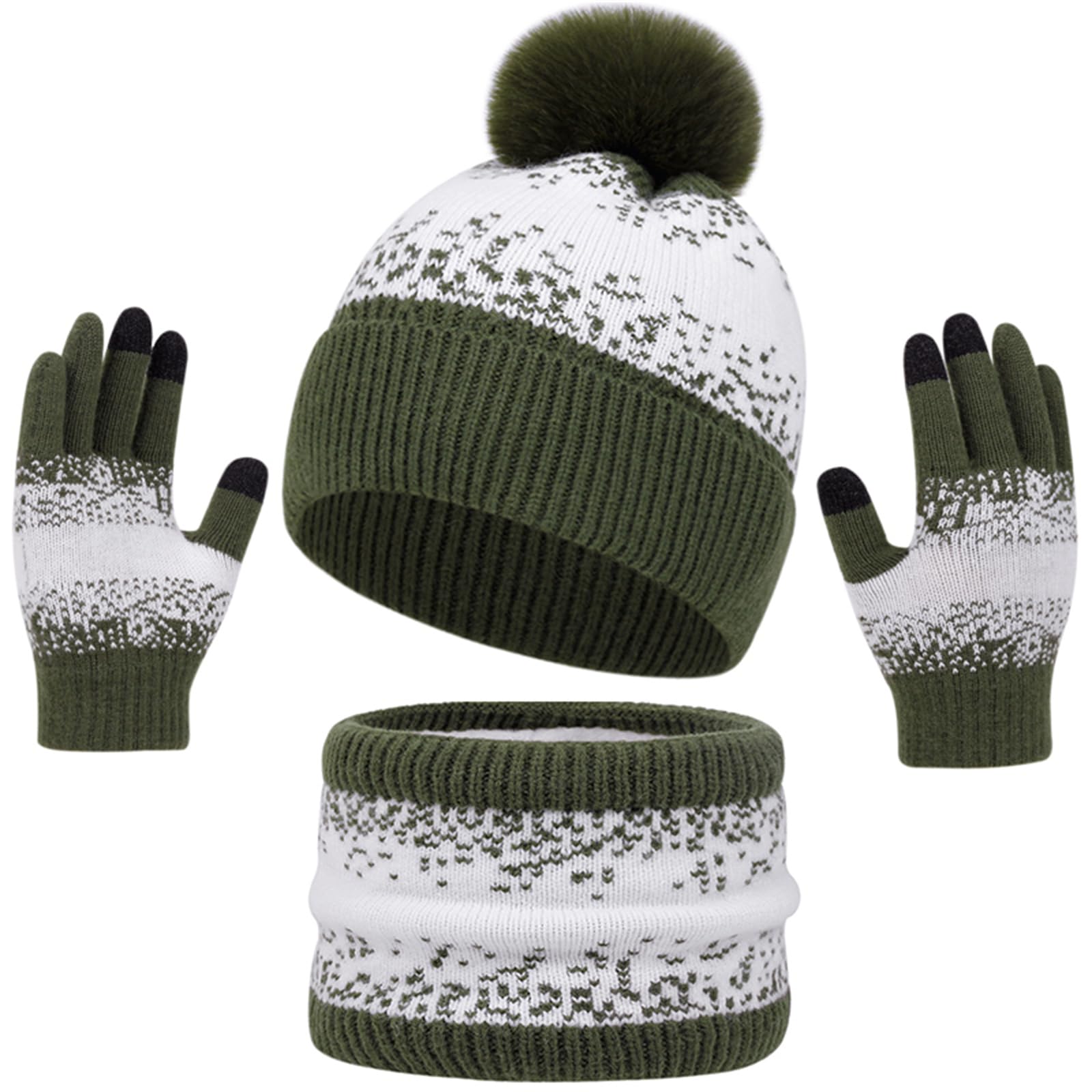 Gorro para mujer y complementos de punto para excursiones y nieve 8