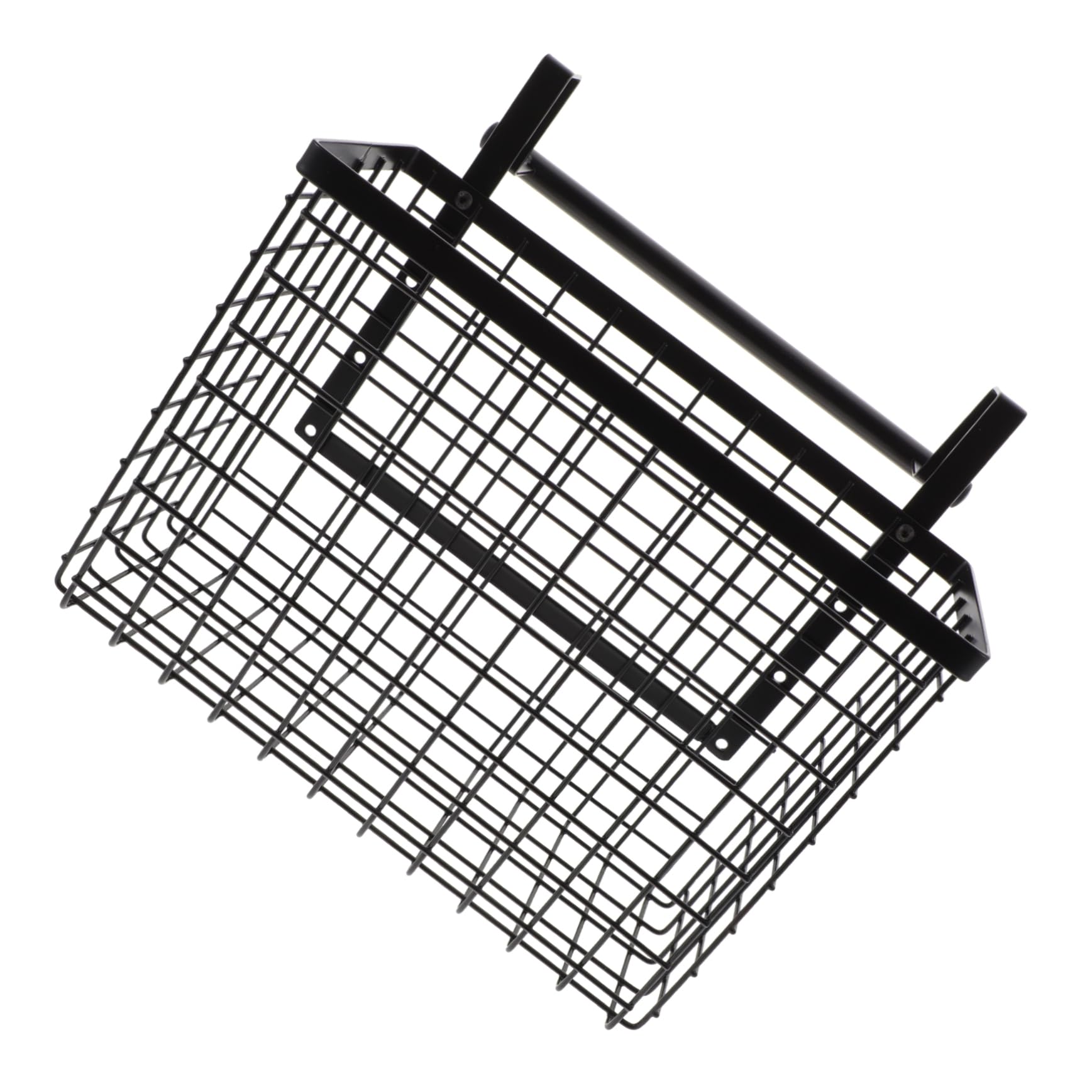 Zerodeko Cesta Colgante y Resistente a Ambientes Húmedos de Acero al Carbono Alta Capacidad de Carga Negro Organizador para Cocina Adecuado para Armario de Pared