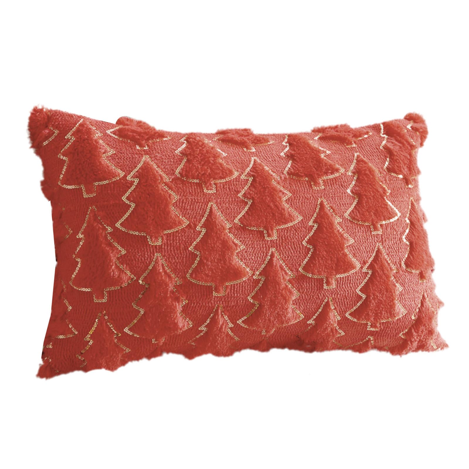 Jazuaiao Christmas Themed Towel Embroidered Pillowcase Throw Pillow Case Soft Comfortable Cushion Sleeve for Home Decoration Towel Embroidery Throw Pillow