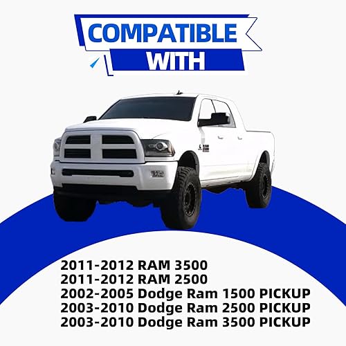 Miniatura 2 de MITZONE Porta-cabrestante de neumático de repuesto compatible con Dodge Ram 1500 2002-2005 2003-2012 Dodge Ram 2500 Ram 3500 Reemplazar 924-538