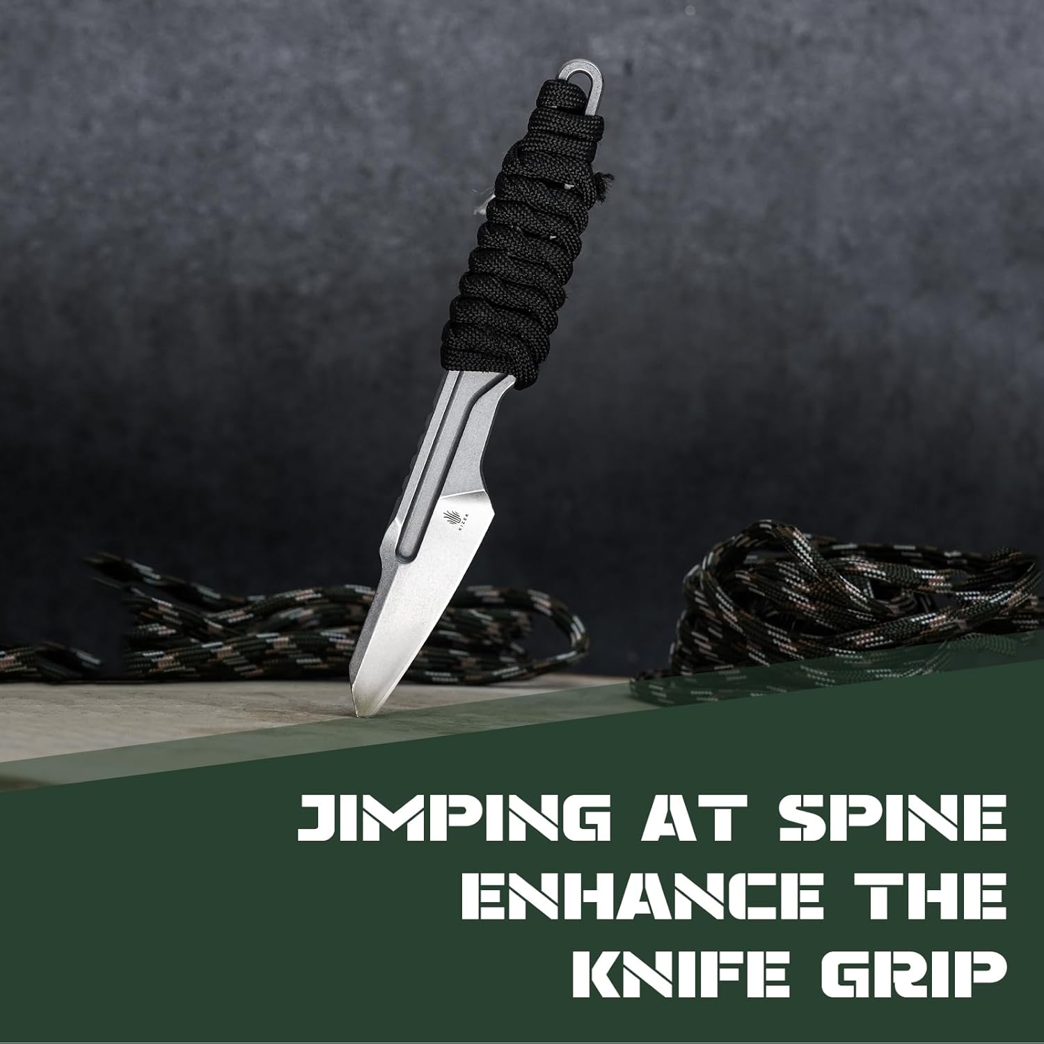 Kizer Cabox Bundled with Scuttle Fixed Blade Knife