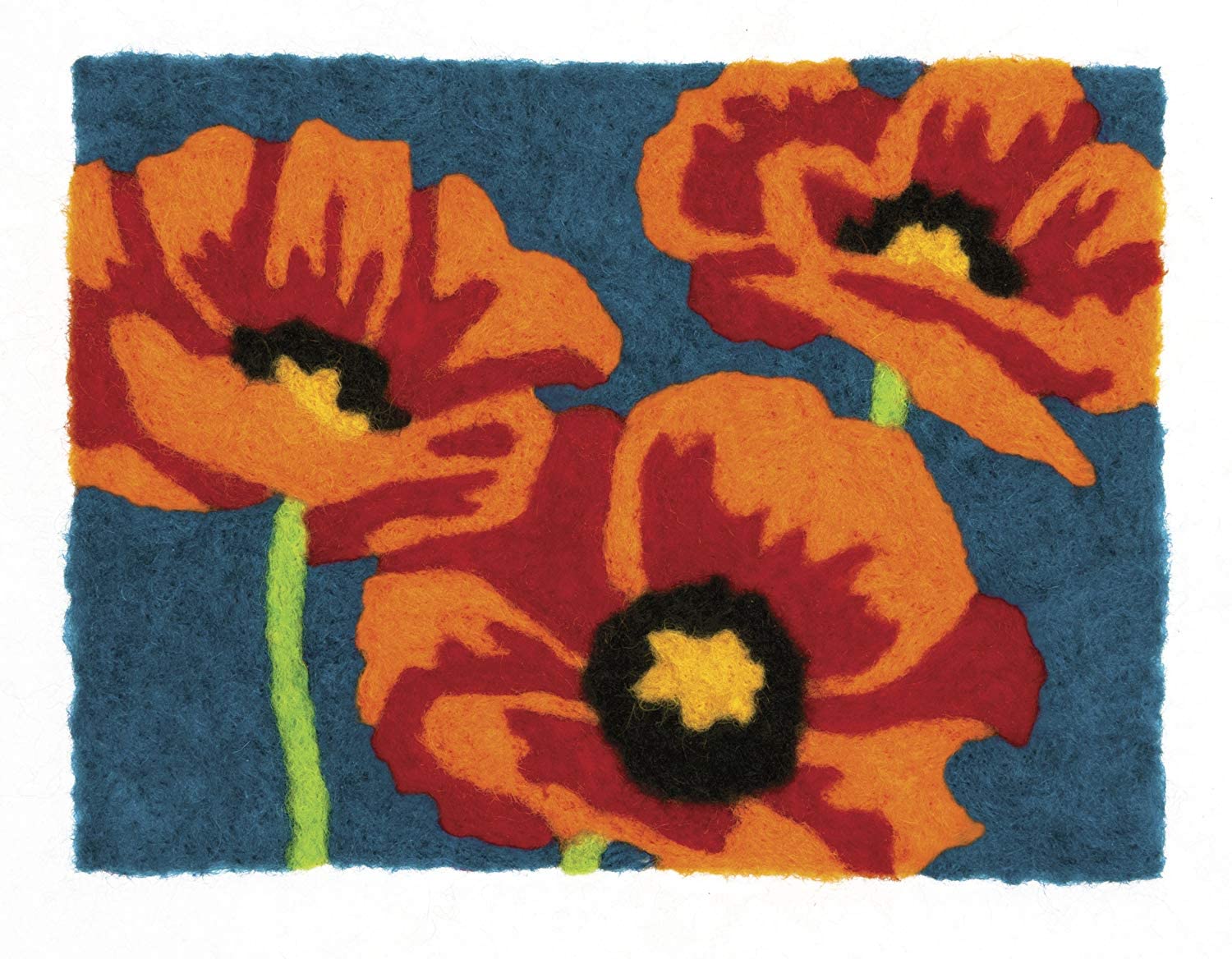 Dimensions Multicoloured Poppies Felt Art